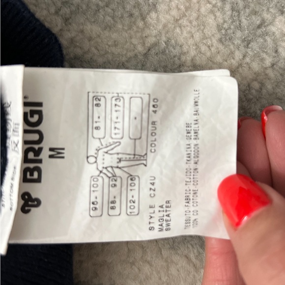 Italian blue man cardigan - Picture 4 of 6